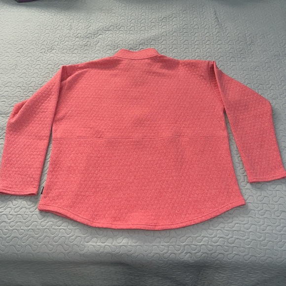 Eddie Bauer quilted half zip pullover sweater plus pink long sleeve XXlarge 2x - Picture 11 of 12
